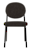 Click to swap image: &lt;strong&gt;Laylah Loop Dining Chair-Ebony/B&lt;/strong&gt;&lt;br&gt;Dimensions: W460 x D580 x H820mm
